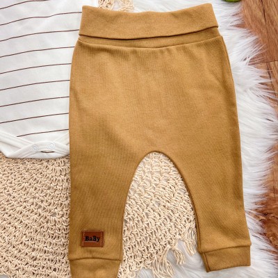 Conj. de Malha 3 peças - Carrinho e Pipas - Caramelo e Off White